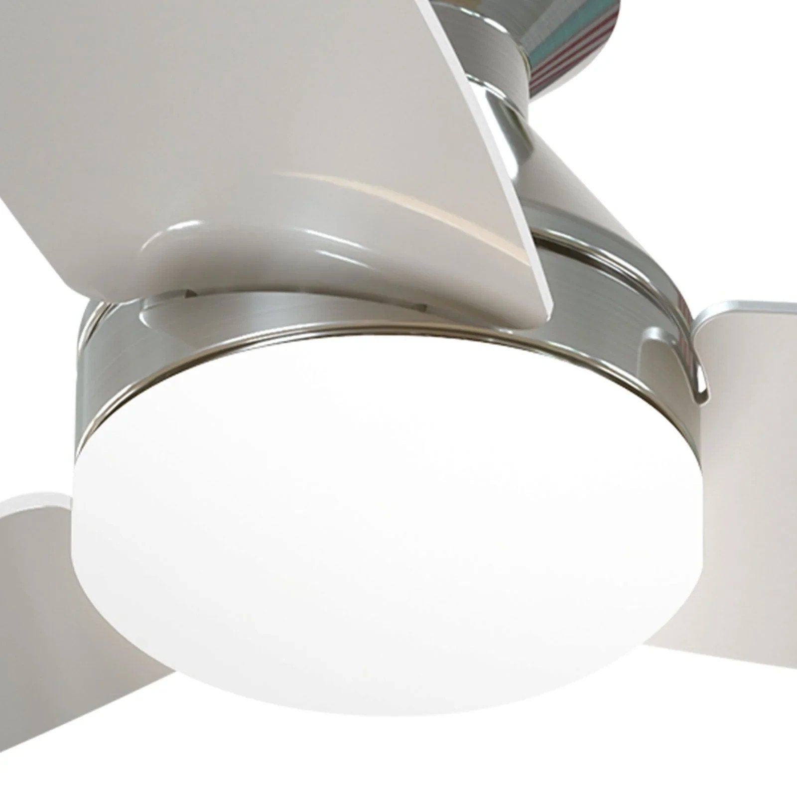 Amico 30 inch Low Profile Ceiling Fan with Lights & Remote Flush Mount 3-Blade