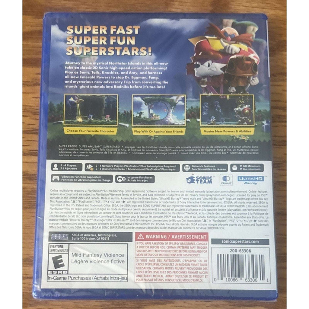 Sonic Superstars - PS5 Sony PlayStation 5 - Brand New Factory Sealed
