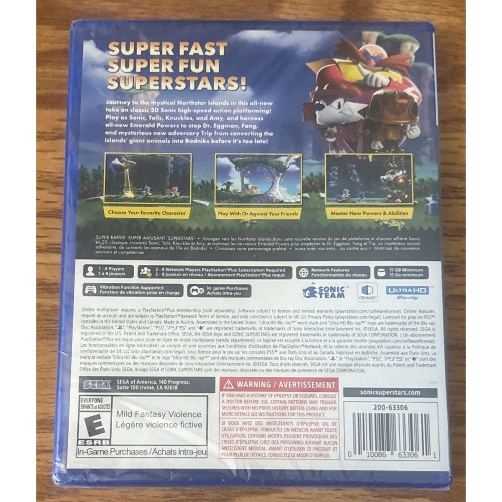 Sonic Superstars - PS5 Sony PlayStation 5 - Brand New Factory Sealed