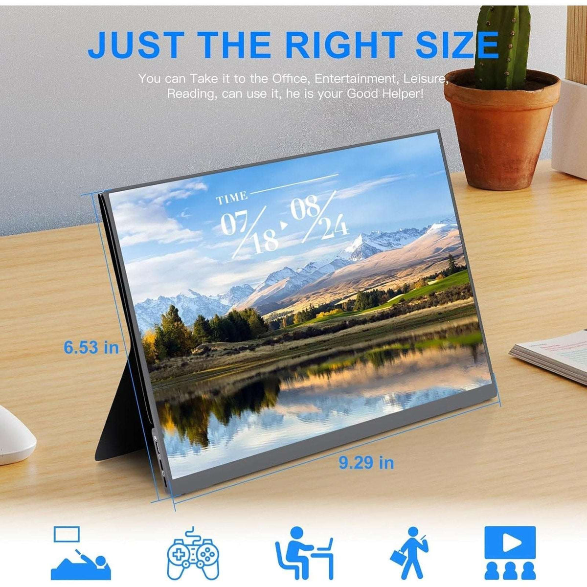 ALOLG HDMI Potable Monitor 10.5 Inch Screen IPS Panel 1920X1280 Model S1