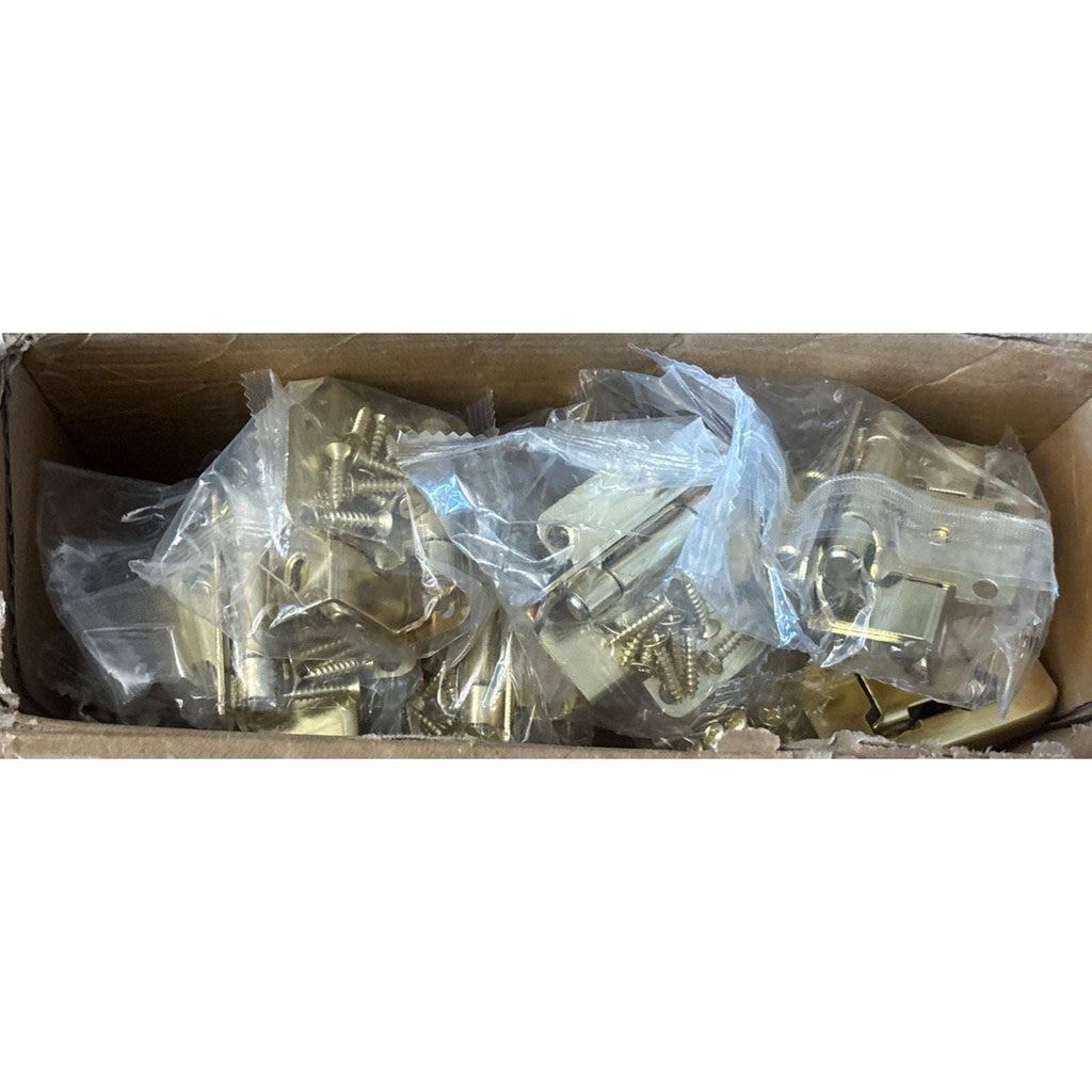 Donanim 1/2 Overlay Semi Wrap Self Closing Cabinet Hinges Brass Gold 28 Pair/56