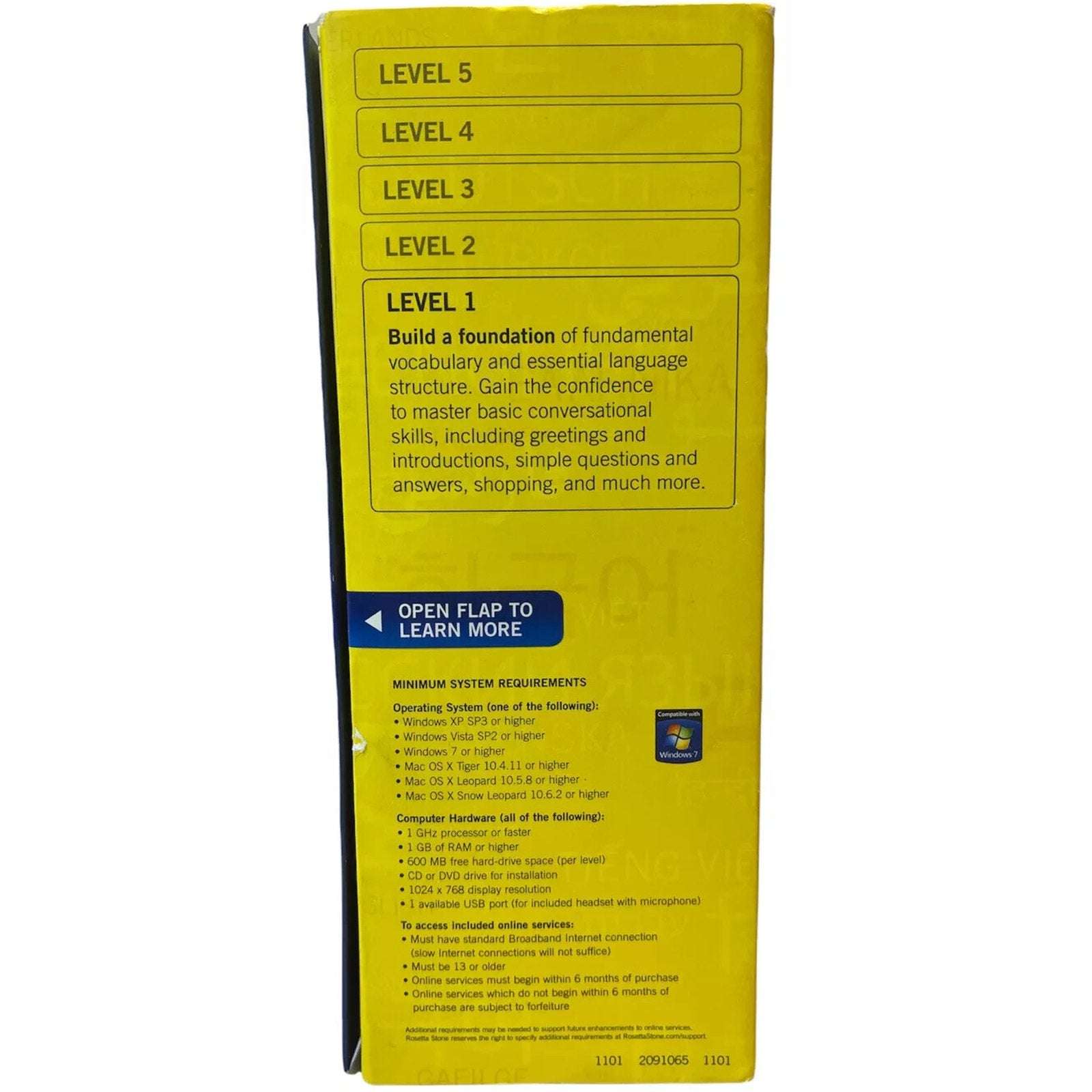 Rosetta Stone Spanish Espanol (Latin America) Level 1 Version 4 with Code SEALED