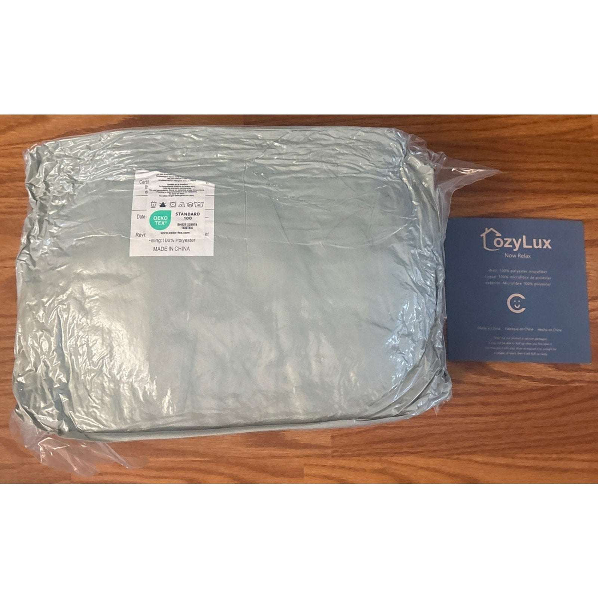 CozyLux 7-Piece King Size Pintuck Comforter & Sheet Set Sage Green Bed in a Bag