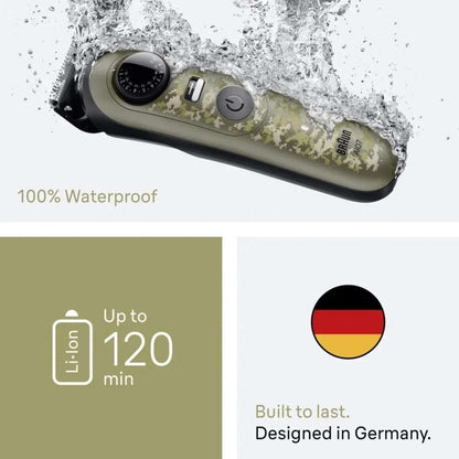 Braun AIO7550 All-in One Series 7 Waterproof Trimmer Kit Camo Edition - NEW OB