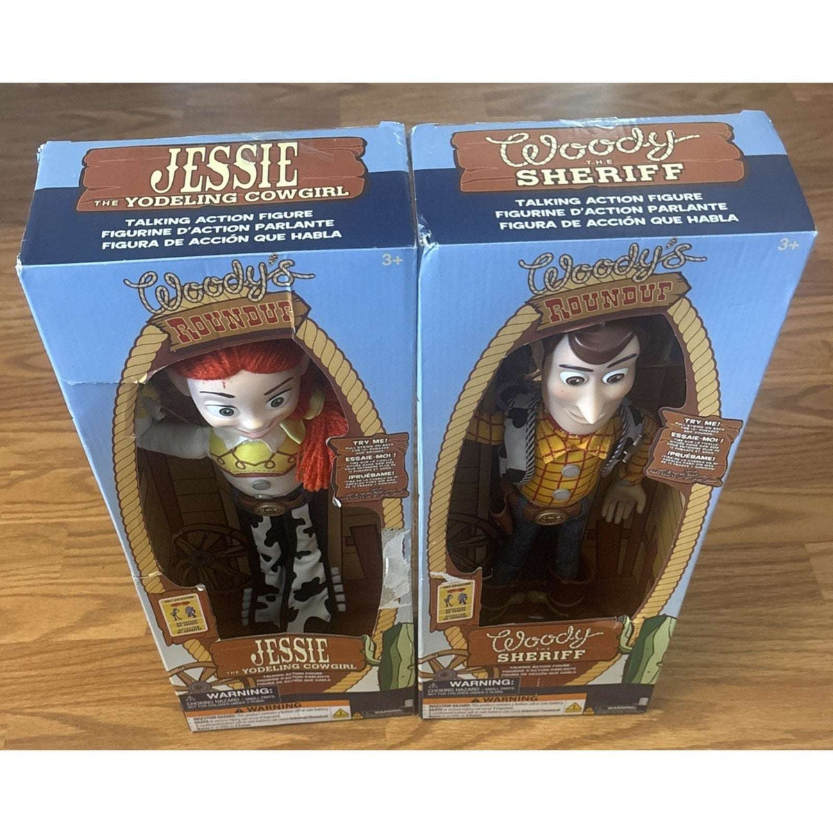 Disney Pixar Toy Story Talking Woody's Roundup Woody & Jessie Cowgirl Doll 15''