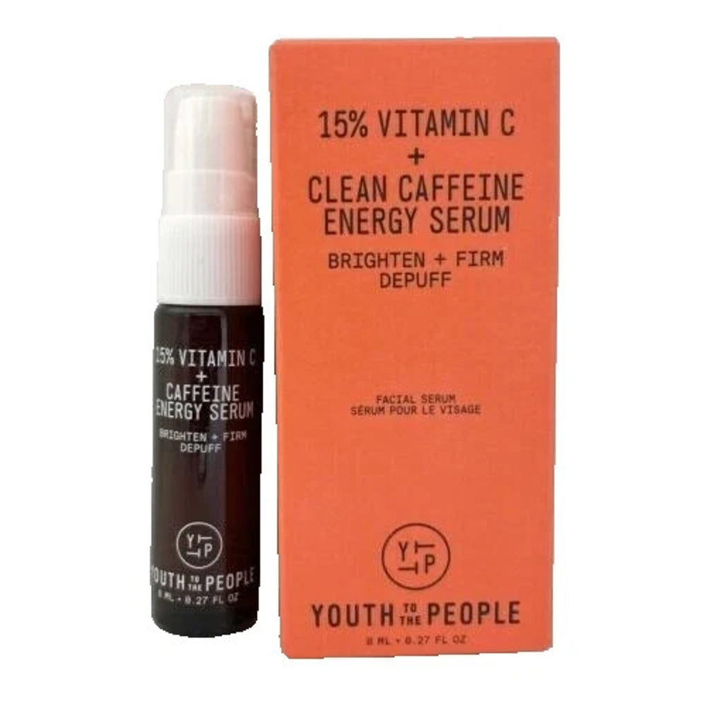 2 Piece Youth to the People 15% Vitamin C + Caffeine Energy Serum 0.27oz 8ml