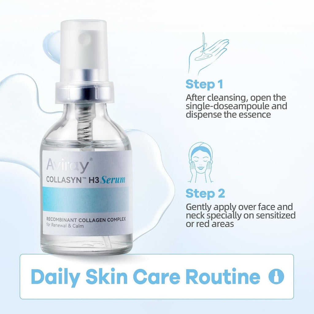 Aviray H3 Recombinant Collagen Boost Barrier Face Repair Serum 1.1oz Anti Aging