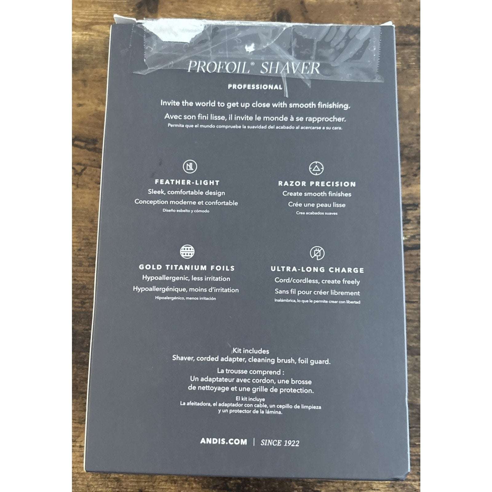 ANDIS TS-1 PROFOIL LITHIUM TITANIUM FOIL SHAVER CORDLESS w/ Charging Cord 17235