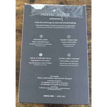 ANDIS TS-1 PROFOIL LITHIUM TITANIUM FOIL SHAVER CORDLESS w/ Charging Cord 17235