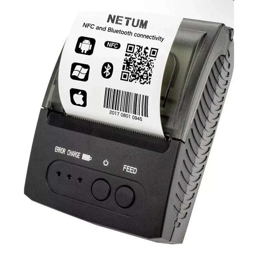 NETUM NT1809 Bluetooth Receipt Printer, Portable 58mm Mini Thermal Printer