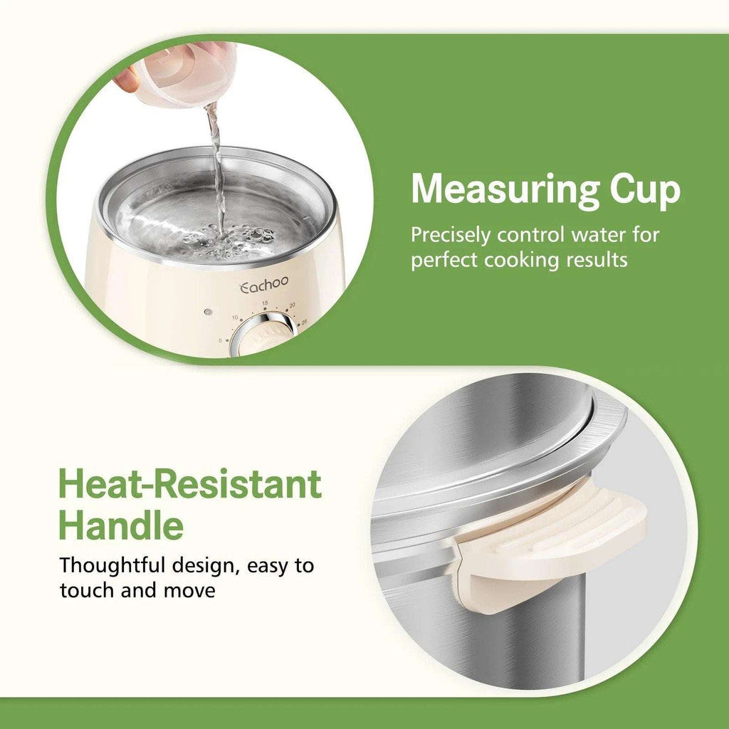 14 Egg Stainless Steel Electric Rapid Hard Boiled Egg Cooker Steamer w/ Timer