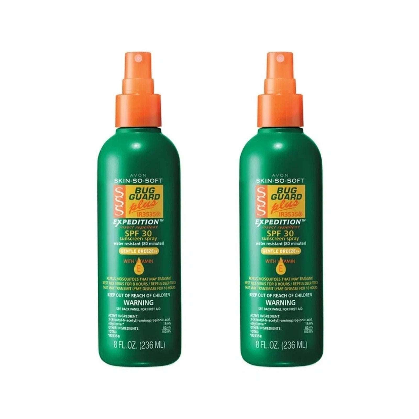 2-Pack Avon Skin So Soft Bug Guard Plus IR3535 Expedition Insect Repellent 8 oz