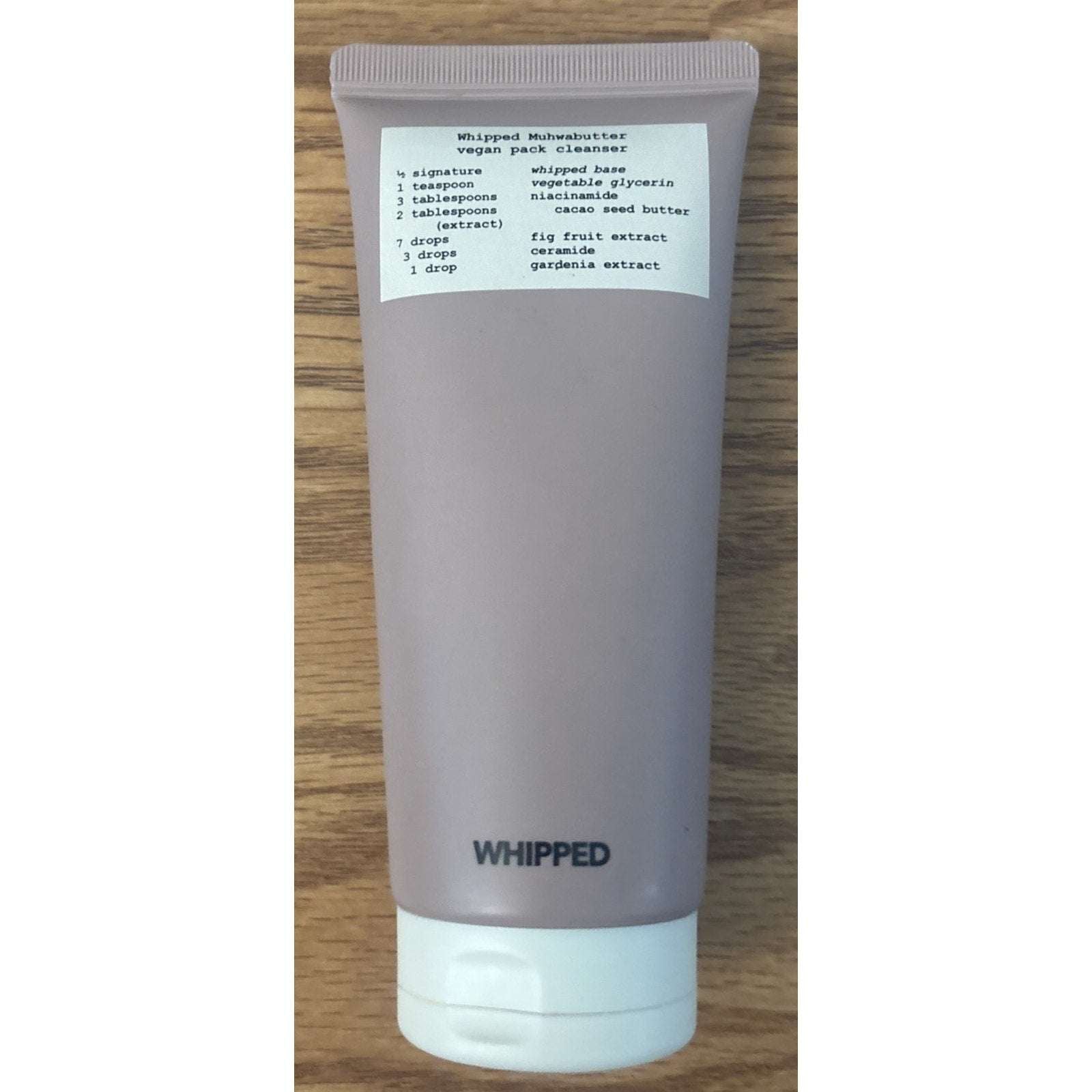 Whipped Muhwabutter Vegan Pack Cleanser 4.5oz/130g K-Beauty Niacinamide Ceramide