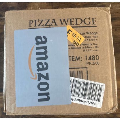 New Southern Champion Tray 1480 Paperboard White Pizza Slice Wedge (Case of 500)