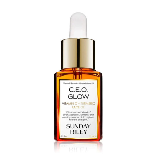 NEW Sunday Riley CEO Glow Vitamin C Turmeric & Primrose Face Oil 0.5oz/15ml