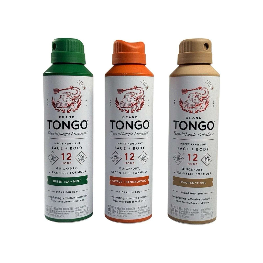 3PK Grand Tongo Insect Repellent Spray Picaridin 20% Deet-Free Mosquitoes Ticks