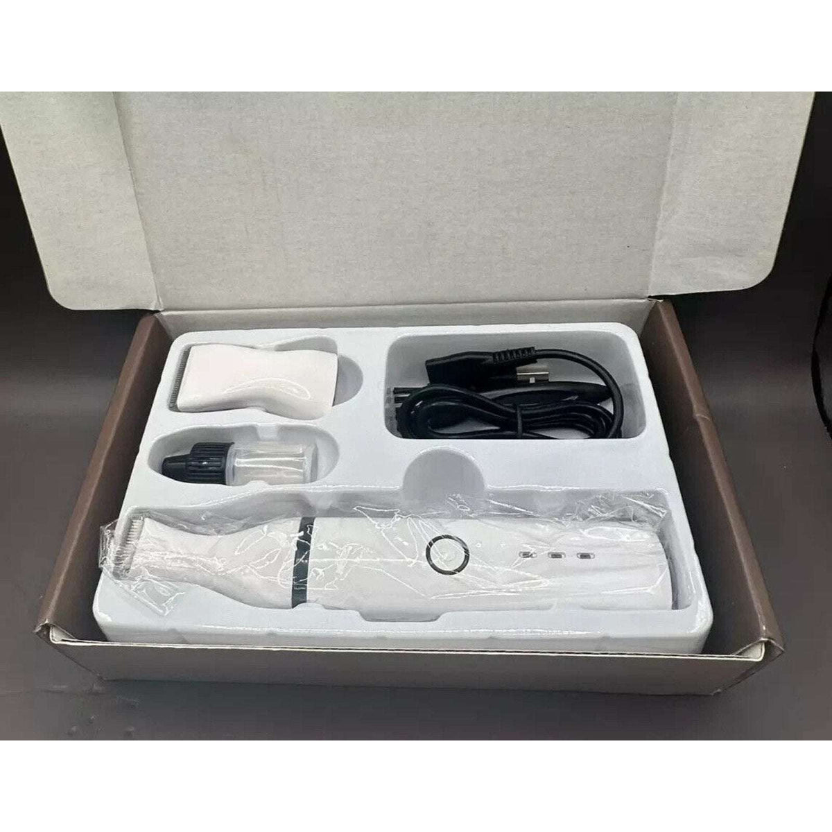 oneisall Dog Paw Trimmer, Cordless Rechargeable Paw Trimmer w Double Blades NEW