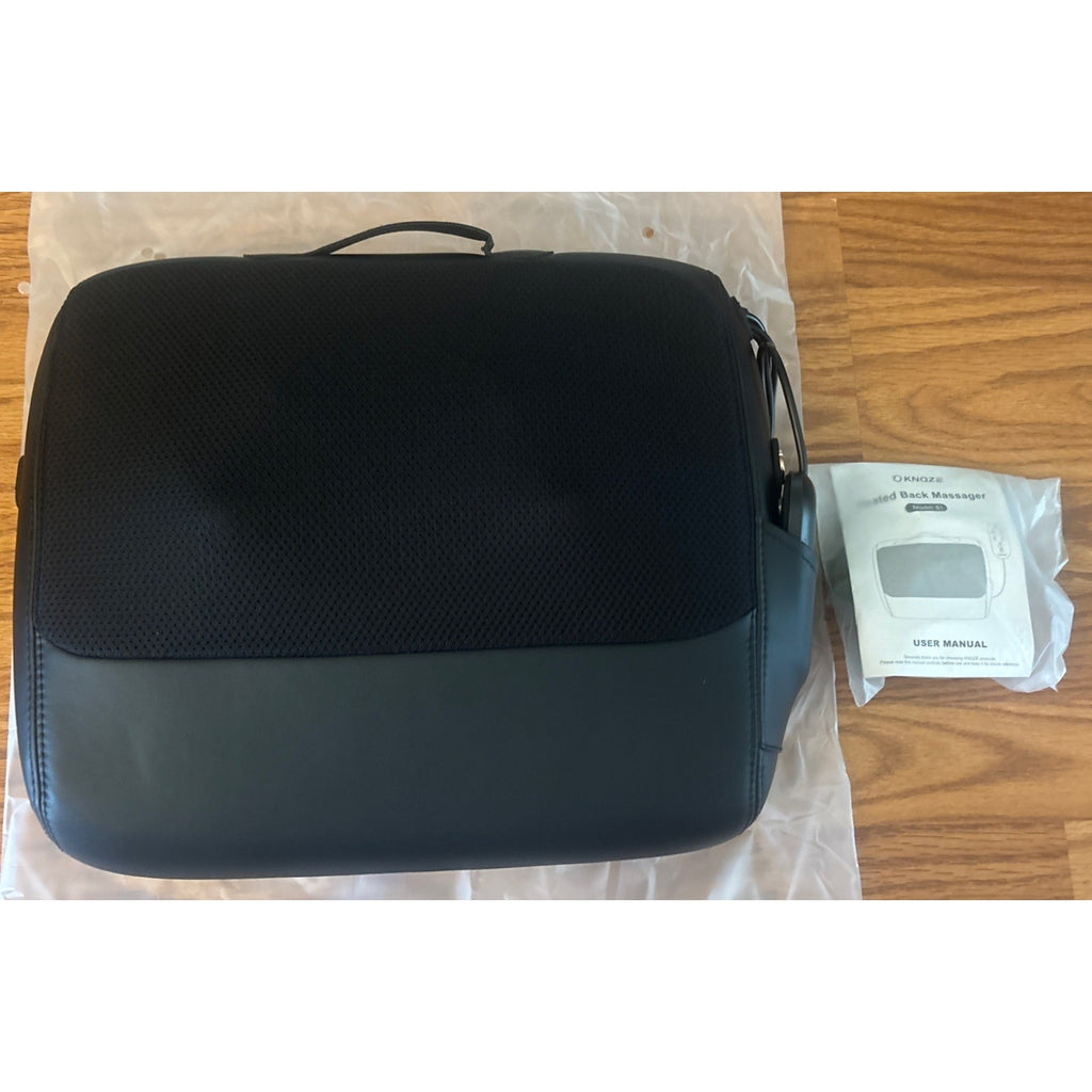 KNQZE 3-in-1 Shiatsu Back Massager Heated Lumbar Support 4D Kneading Deep Tissue