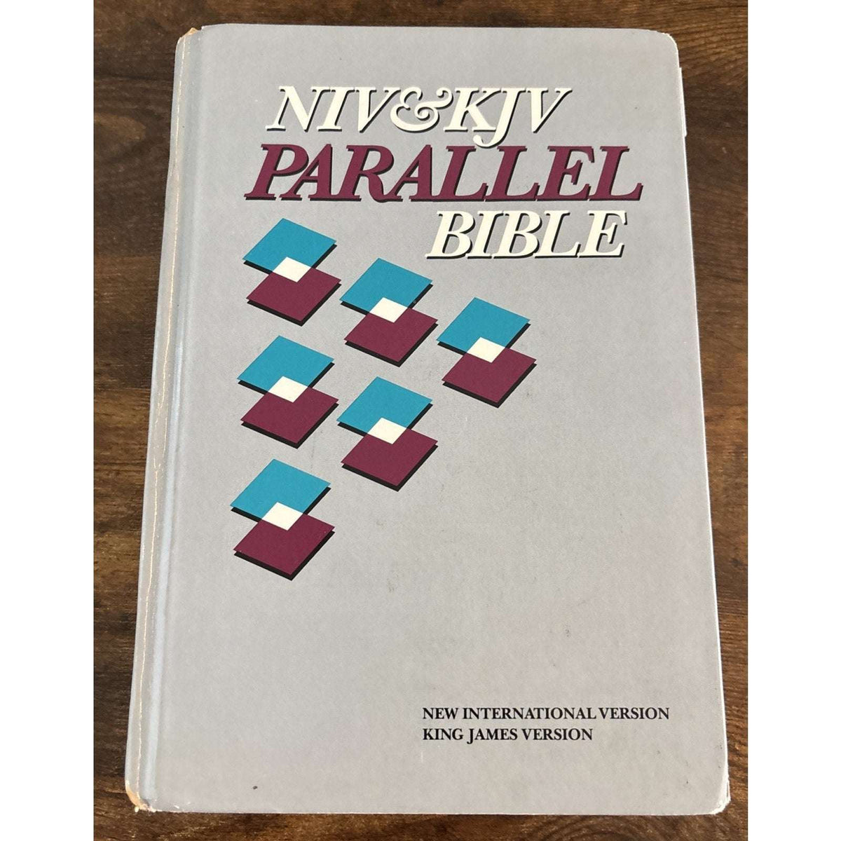 NIV / KJV Parallel Bible, Zondervan 1989 Hardcover with Labeled Book Tabs
