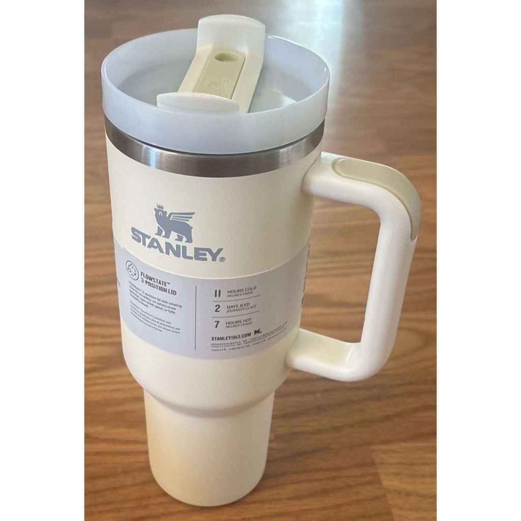 NEW Stanley Cup 40oz The Flowstate Tumbler Quencher H2.0 Cream w/ 3 Position Lid
