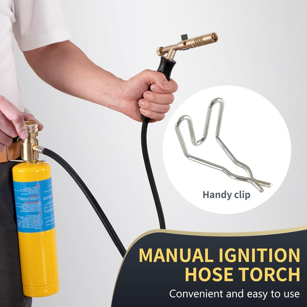 TAUSOM Air Fuel Torch Kit MAPP/MAP-Pro/Propane with Pressure Regulator, Heat Adj