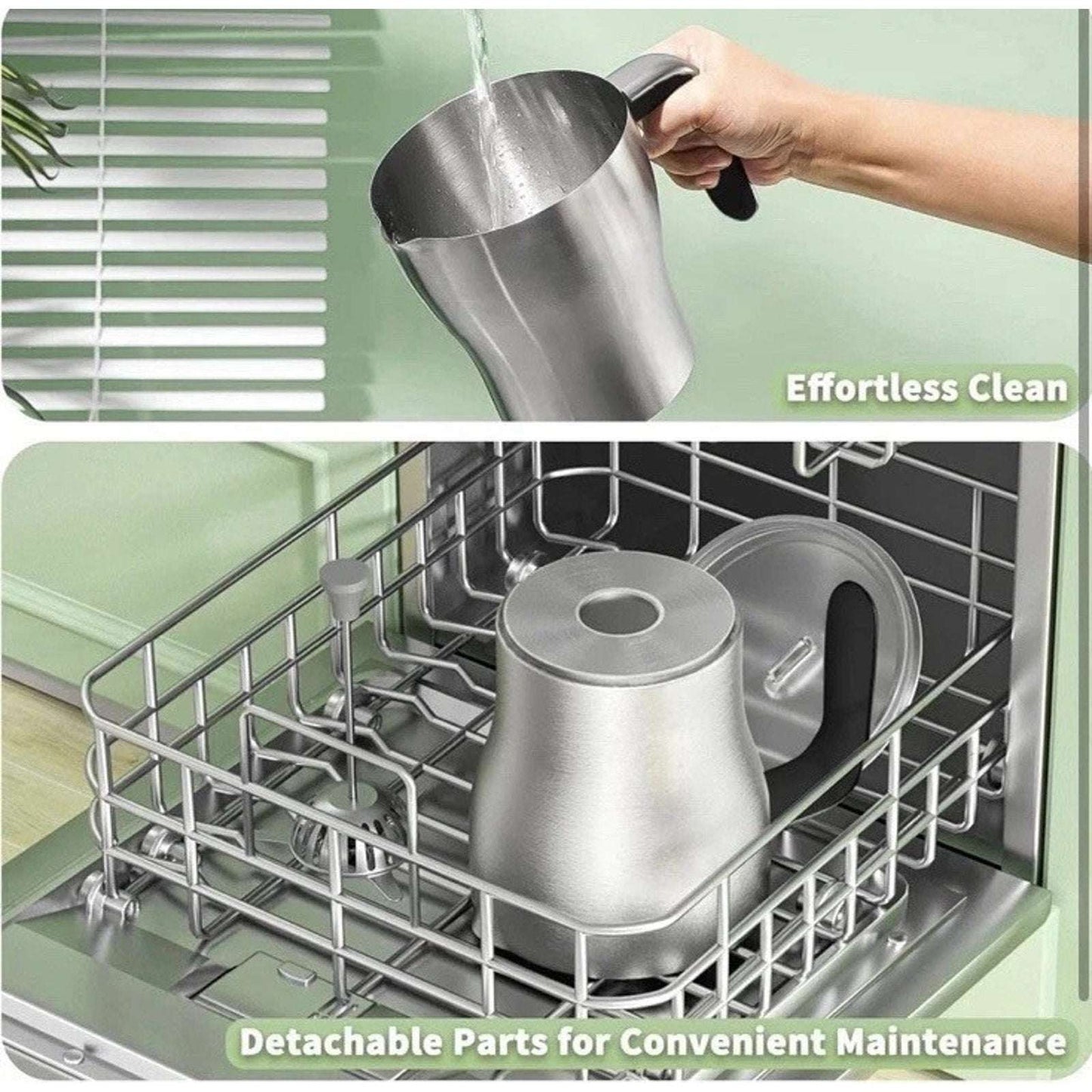 Maestri House DualFro 600 Milk Steamer Frother w Variable Temp & Froth Thickness