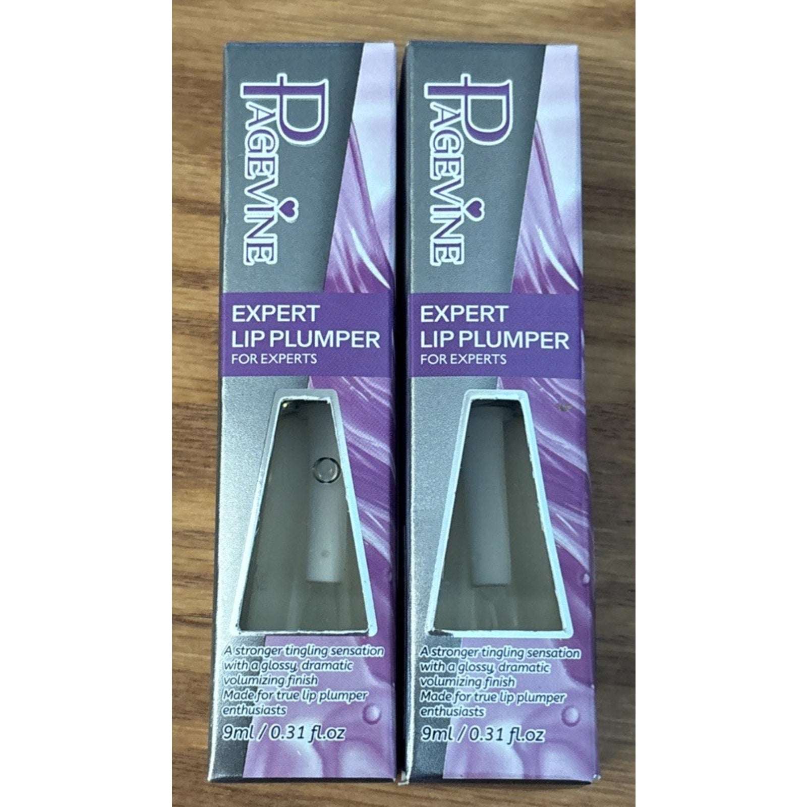 Page Vine Expert Clear Gloss Lip Plumper Exfoliating Lip Oil Exp 11/2030