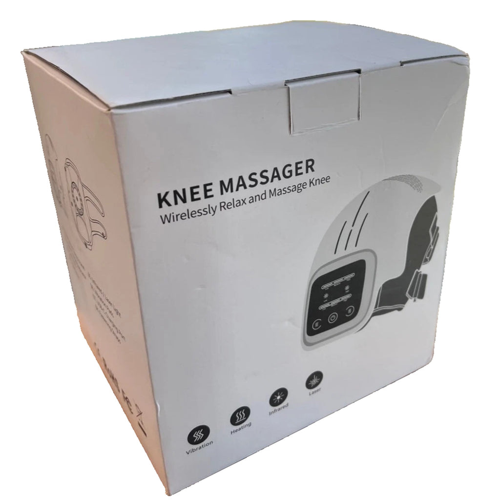 Cordless Knee Massager w/ Heated Vibration Massage & Infrared and Laser Therapy