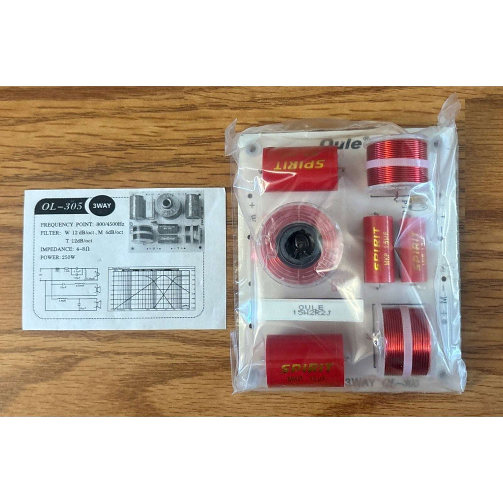 OULE OL-305 3-Way Speaker Crossover Network 250W 800/4500Hz Audio Divider DIY