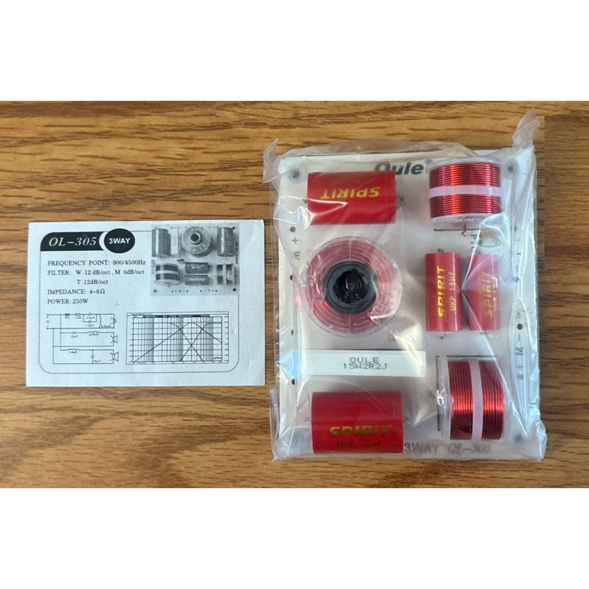 OULE OL-305 3-Way Speaker Crossover Network 250W 800/4500Hz Audio Divider DIY