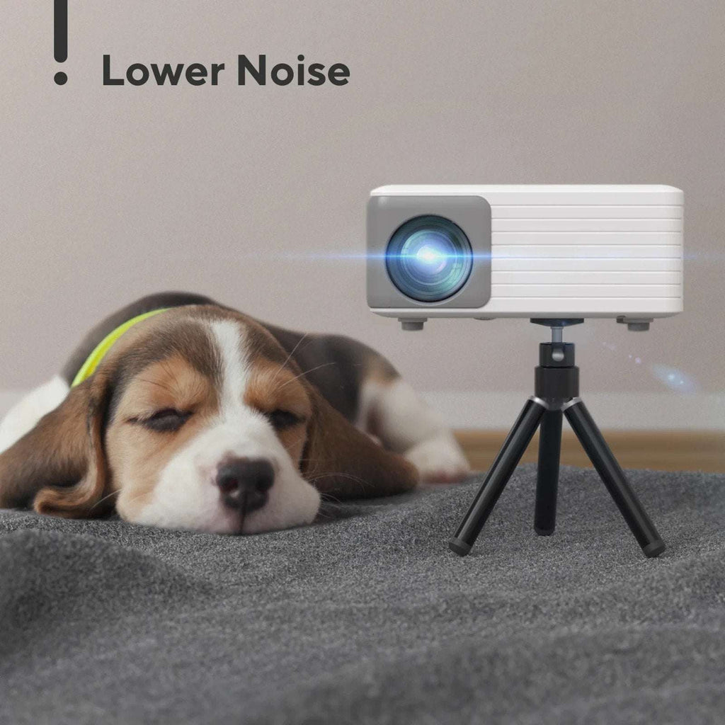 Akiyo WiFi Led Portable Projector w/ Stand & Remote Bundle iOS Android PC PS5