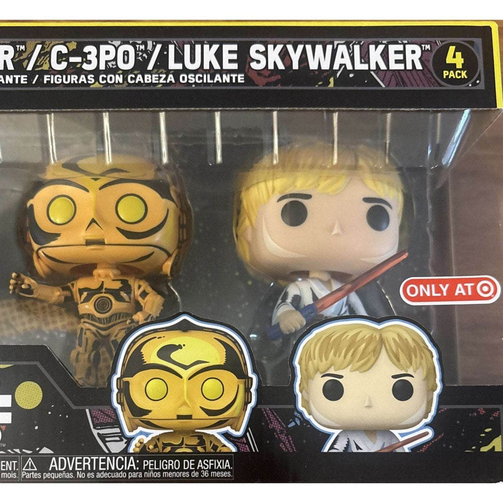 Funko Pop Star Wars 4 Pack Darth Vader Stormtrooper C3PO Luke Skywalker Target