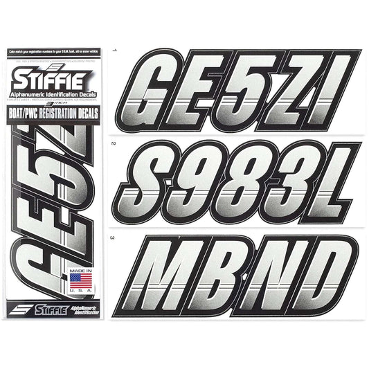 STIFFIE Techtron TT08 4 Sets Boat PWC Letter Number Registration Decal Stickers