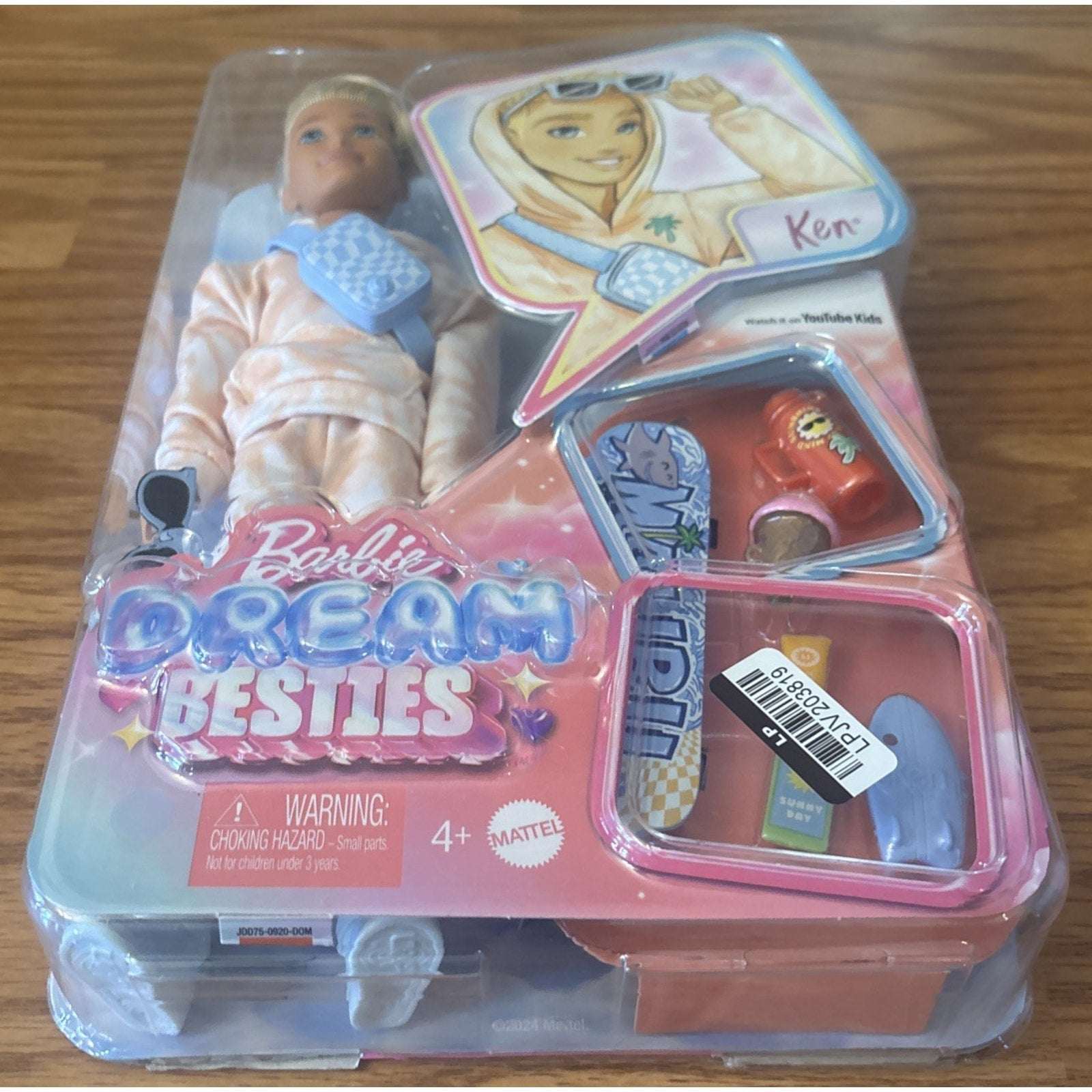 Barbie Dream Besties Barbie “Ken” Fashion Doll YouTube w/ Skateboard