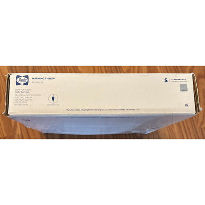 SEALY Electric Heating Blanket Soft Silky Flannel 6 Heat Settings, Auto Shut OFF