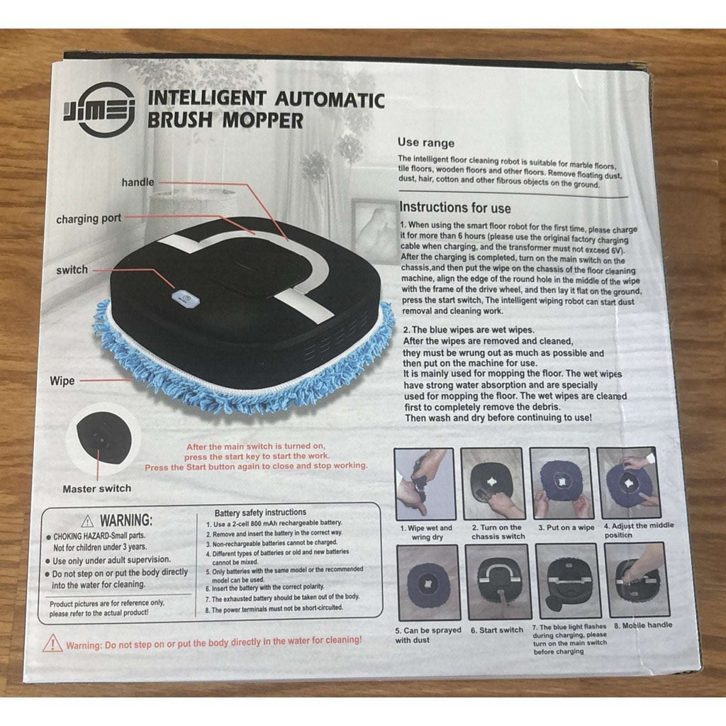 Rechargeable Intelligent Automatic Robot Floor Cleaner Brush Mopping Machine