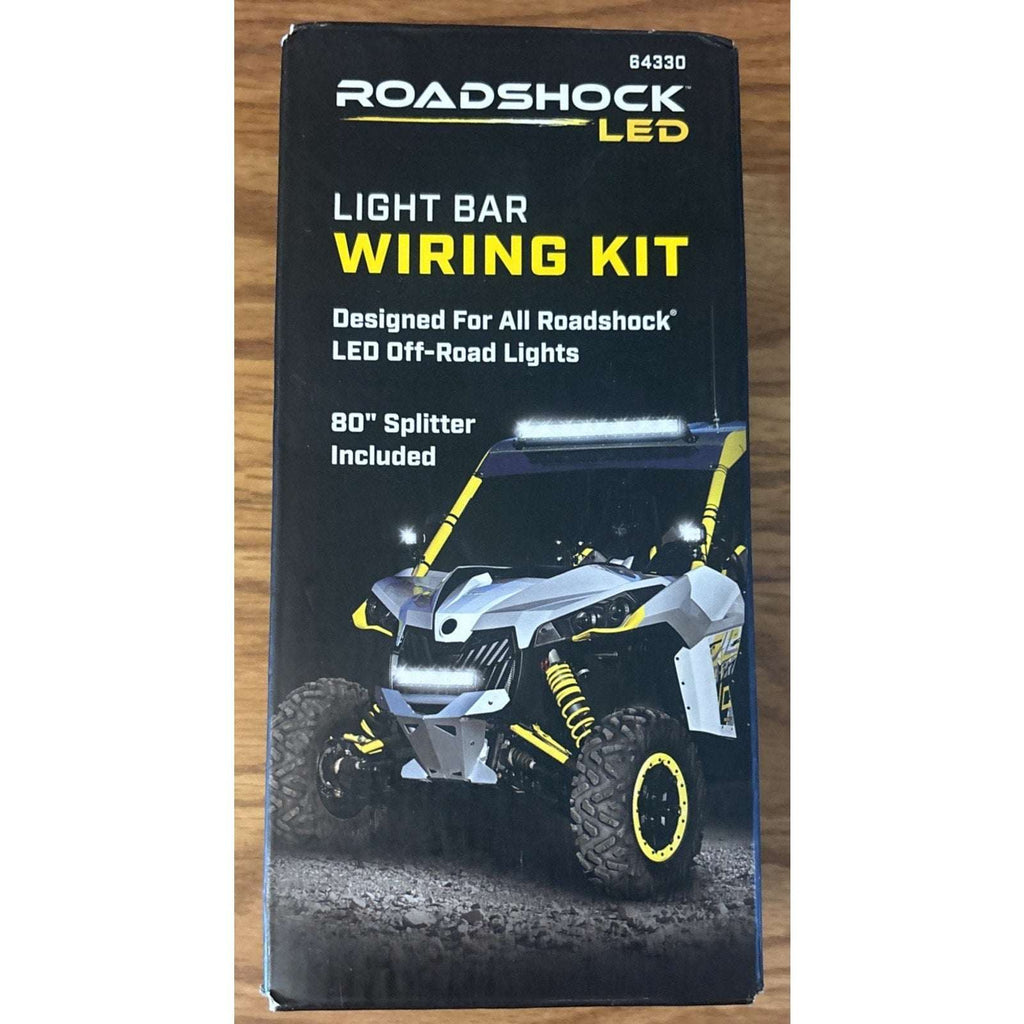 ROADSHOCK OFFROAD LED Light Bar Wiring Harness Kit 40A Relay +80" Splitter 64330