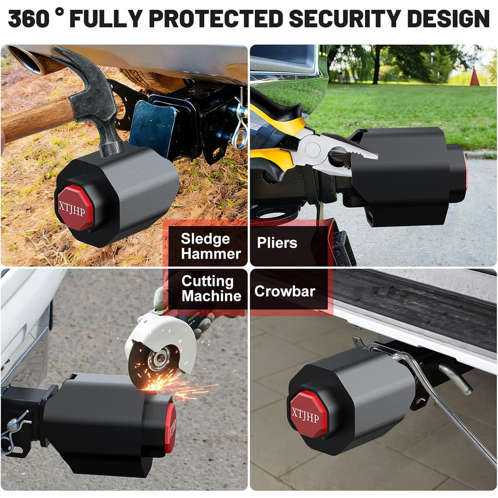 Trailer Coupler Lock Fits 2-5/16 Inch Couplers Heavy Duty Anti-Theft Hitch Lock