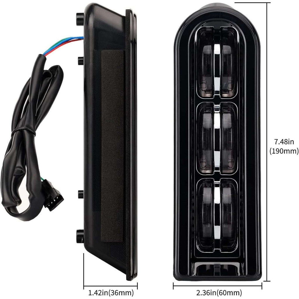 VG MOTO Saddlebag Filler LED Lights w/ Clear Lens for Harley Touring 2014-2022