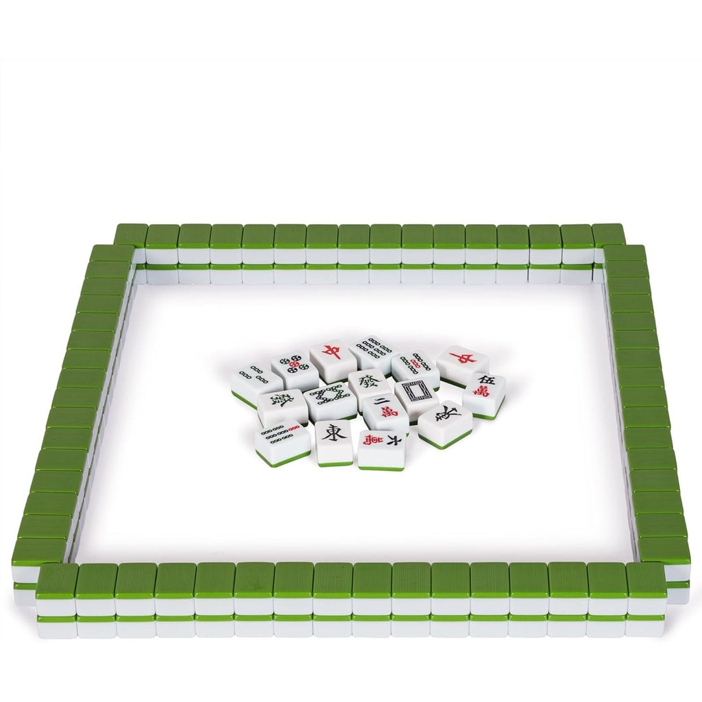 Yellow Mountain Rouge Heritage Chinese Mahjong Set, 146 Engraved Melamine Tiles