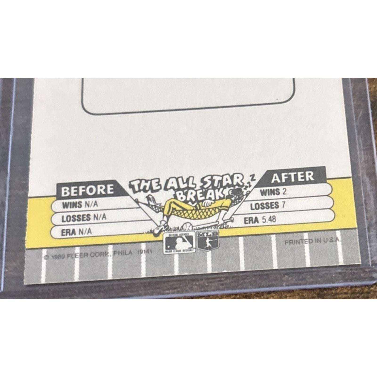 1989 FLEER #602 JOHN SMOLTZ - RC ROOKIE - BRAVES - Pack to Sleeve - MLB Baseball