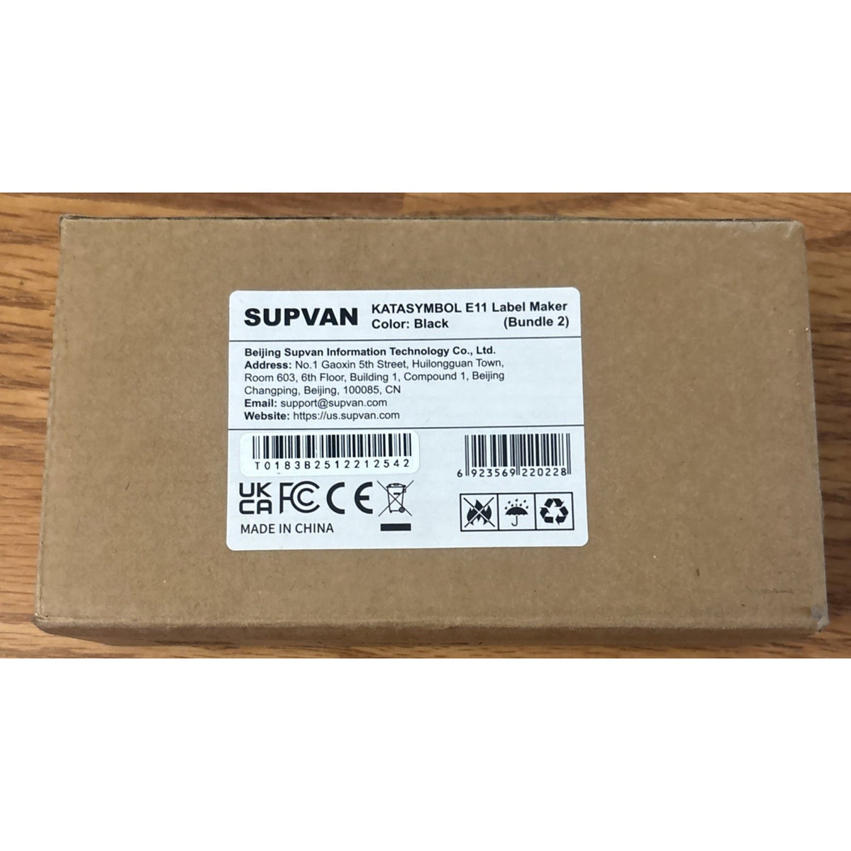 SUPVAN E11 Thermal Inkless Label Maker Bluetooth Keyboard APP Compatible +2 Tape