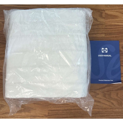 Sealy Heated Mattress Pad Cover Full Size 54"x75" Warm Deep Pocket Auto Shut-Off