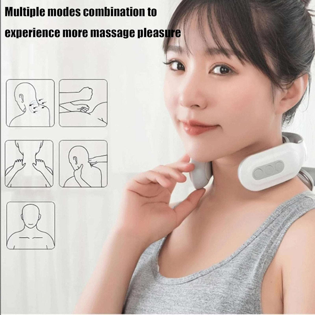 Vitality Magic Pro 2.0 Neck Massager, 4-Head, 6 Mode Massage, 16 Levels w/ Heat