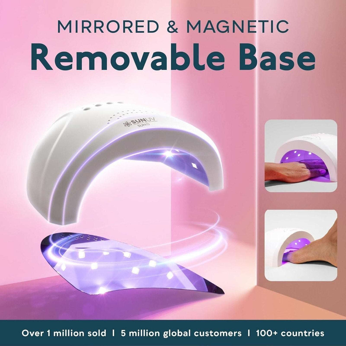 SUNUV SUN1 Hybrid UV + LED Lightbeads Nail Lamp for All Gel Polish & Extensions