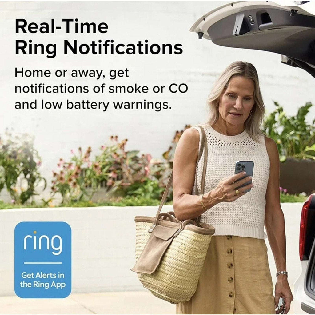 Kidde Ring Enabled Smart Smoke + Carbon Monoxide Alarm Detector Wired RGCUAR-RW