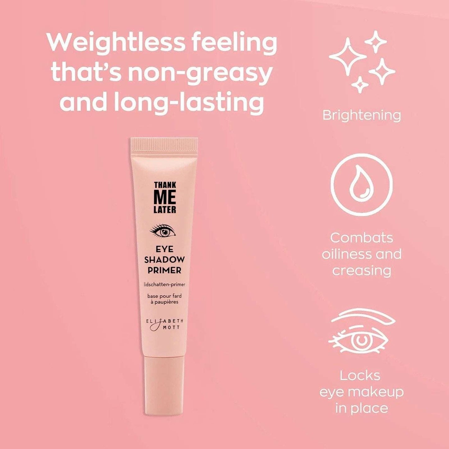 Thank Me Later Eye Primer - Long-Lasting, Eyeshadow Primer Base for Oily Lids