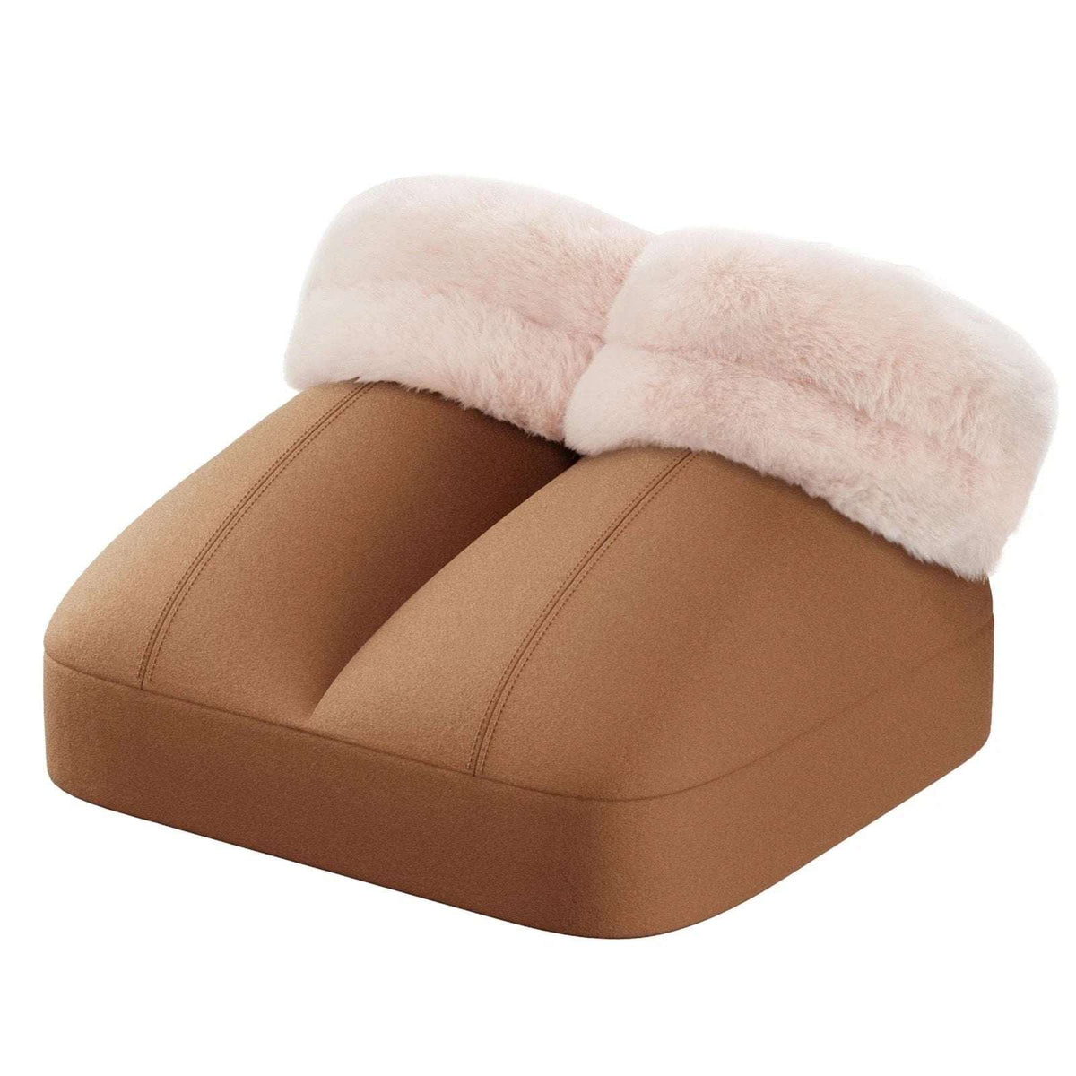 Mynt Foot Warmer with Vibration Massage, Plush Suede and Wool, Fast Heating