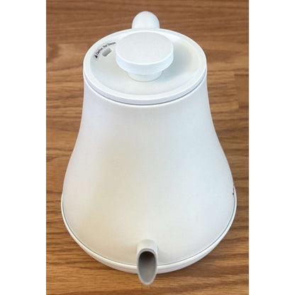 MECITY Electric Stainless Gooseneck Kettle 1200W, Precision Temp Control, White