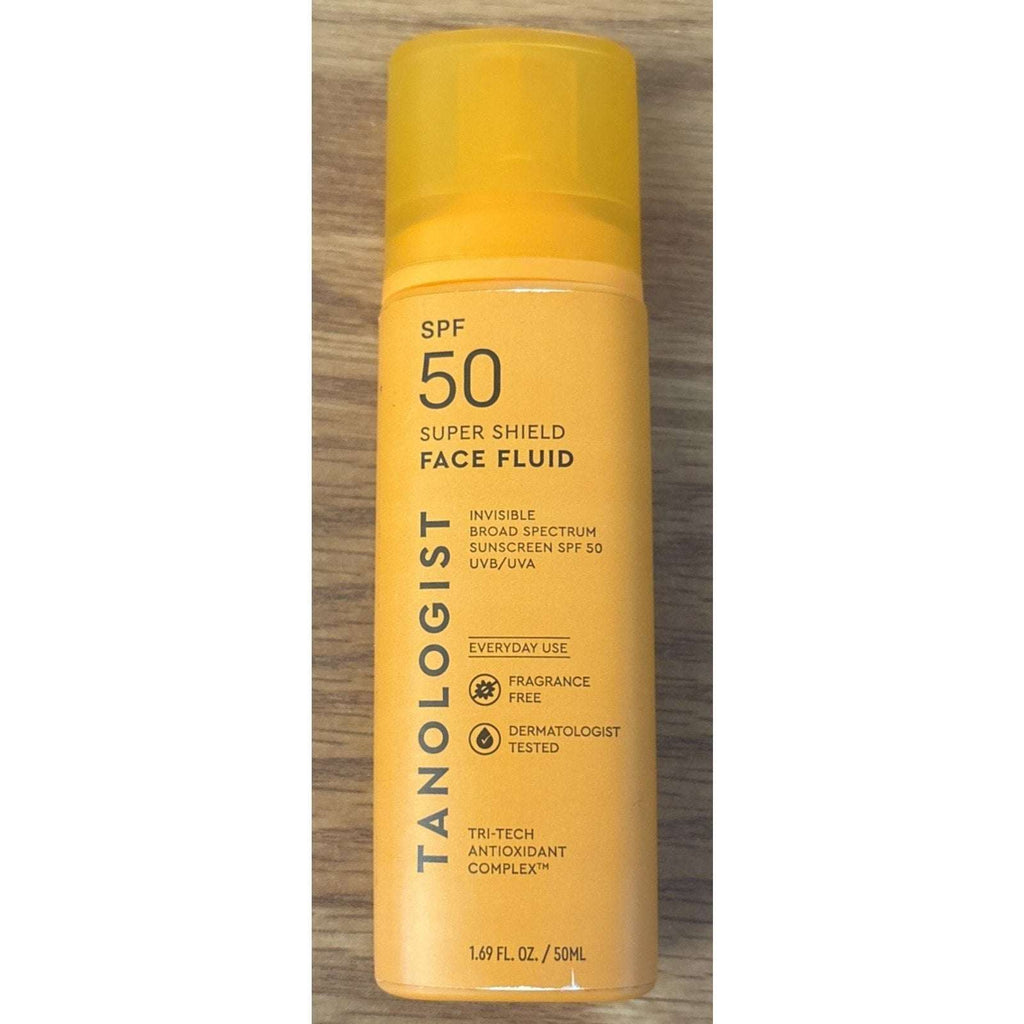Tanologist Super Shield Face Fluid SPF 50 Sunscreen (1.69 oz.) EXP 03/27